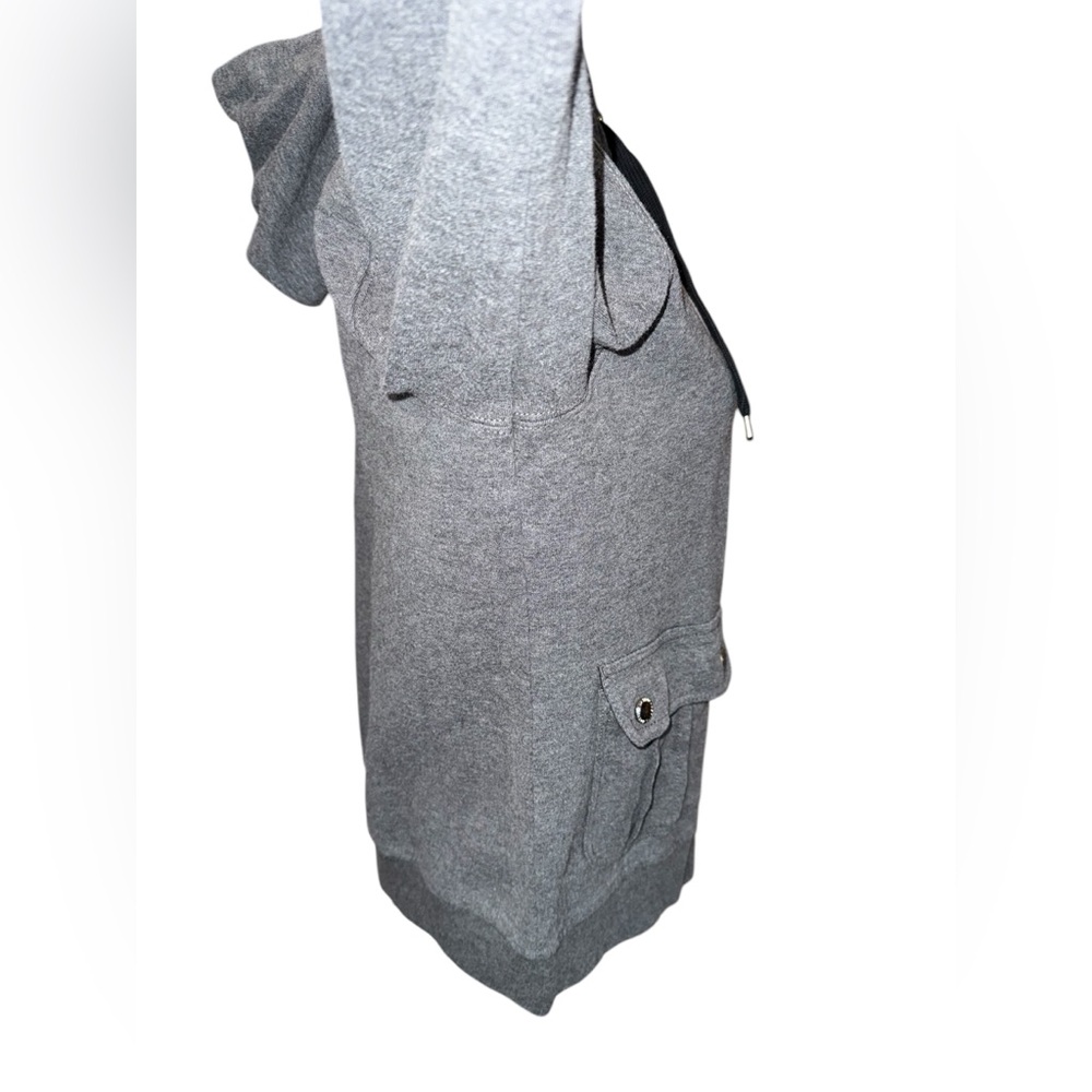 Lauren Ralph Lauren Hooded Drawstring Jacket Womens Large Gray Full Zip Up - Picture 11 of 15